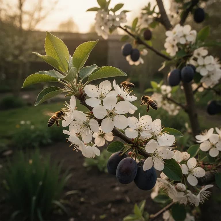 Delicadas flores blancas de damasco cubriendo las ramas desnudas a comienzos de la primavera