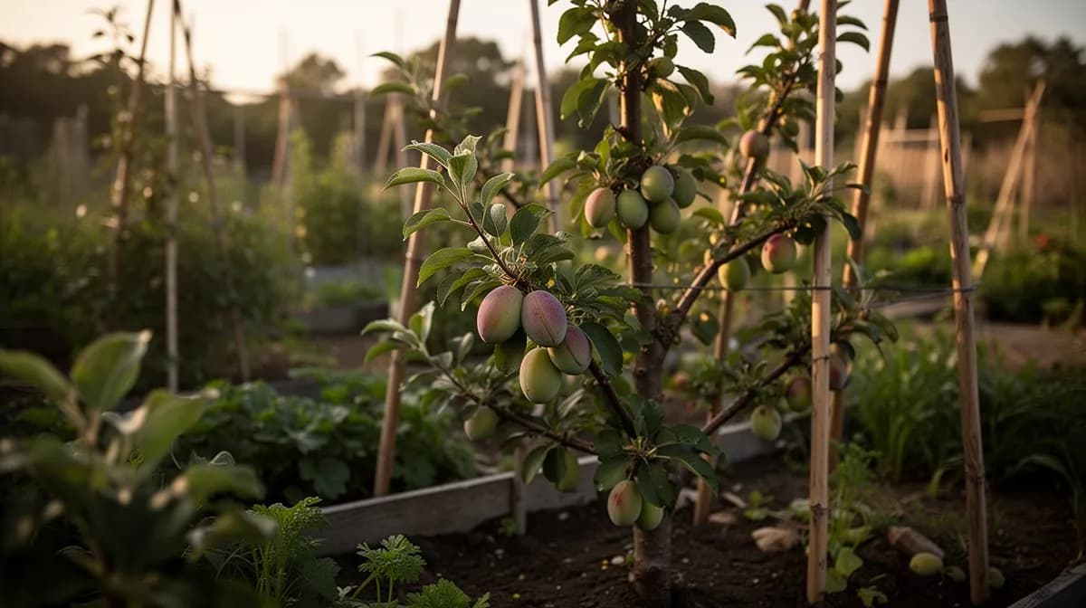 Ausgewachsener Reneklodenbaum mit ausladender Krone voller reifender Früchte im Spätsommer
