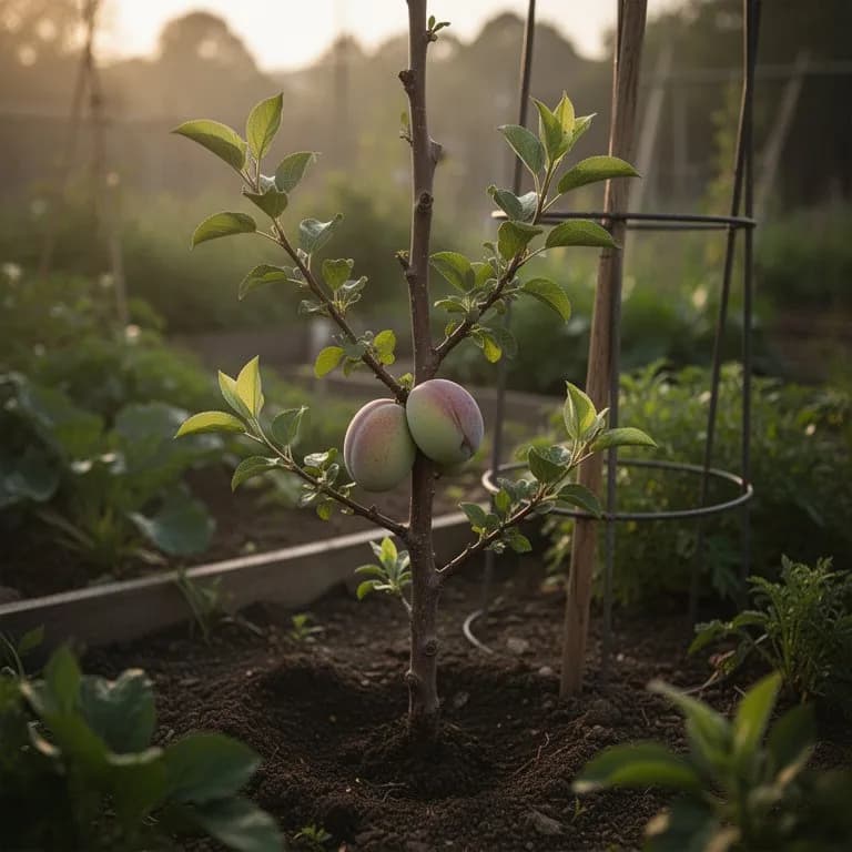 Plumcot - Ruhephase und Pflanzung