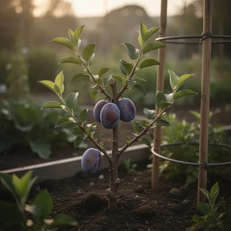 Pluot - Winterruhe und Pflanzung