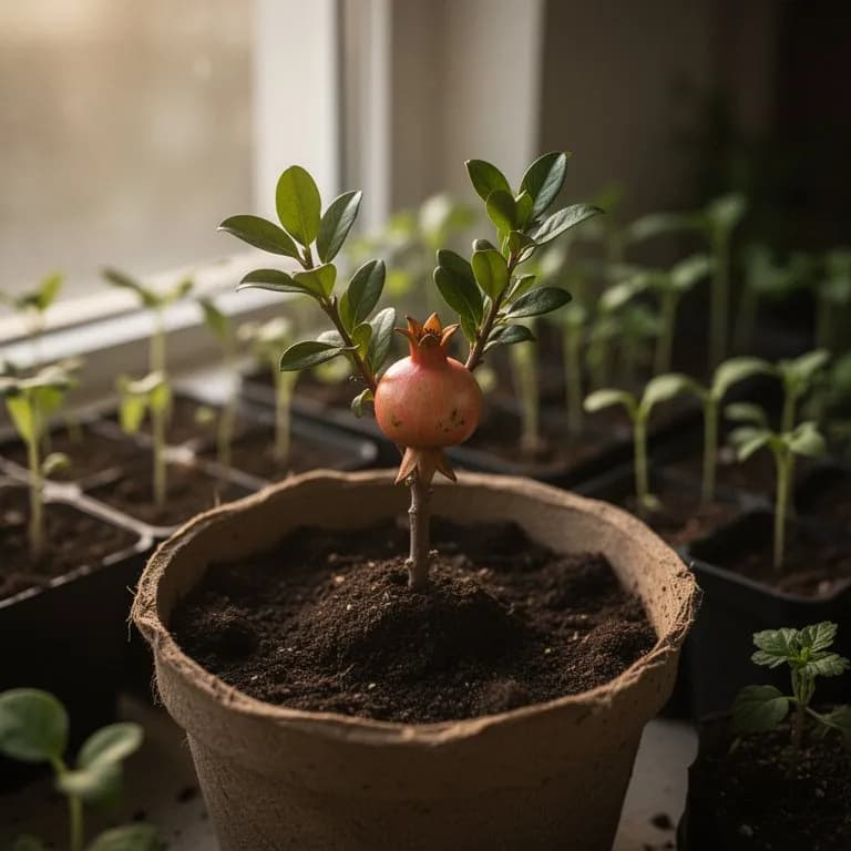 Granatapfelbaum - Winterruhe und Knospenschwellung