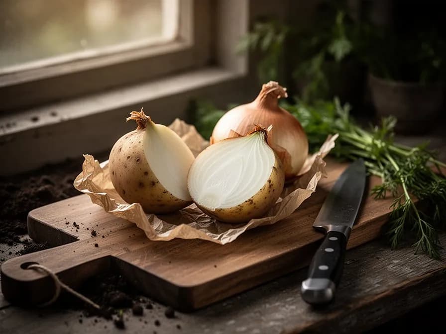 Kartoffelzwiebel - Pflanzung