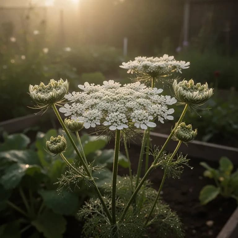 Wilde-Möhre-Blüten-Küchlein
