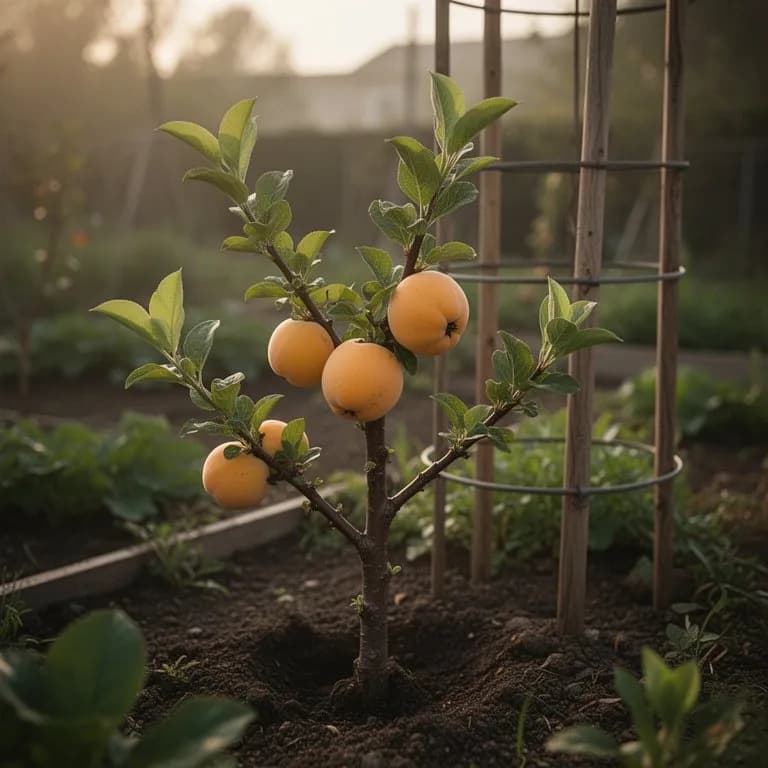 Orangenquitte - Ruhephase und Pflanzung