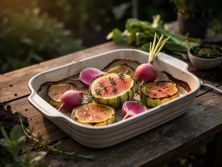 Wassermelonen-Radieschen-Carpaccio