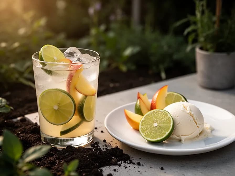 Gin fizz de limón Rangpur