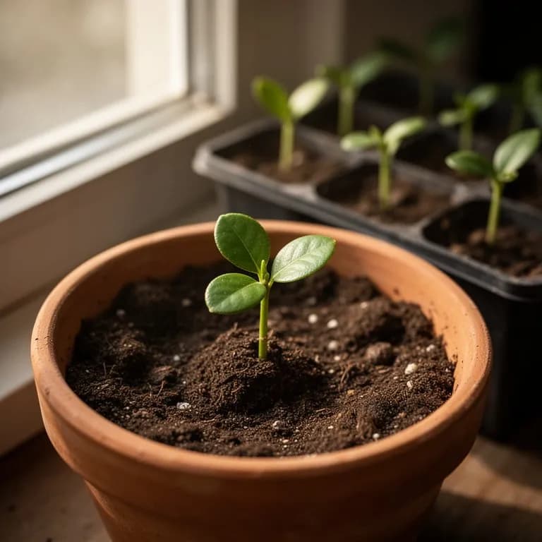 Limón Rangpur - Germinación de la semilla o establecimiento