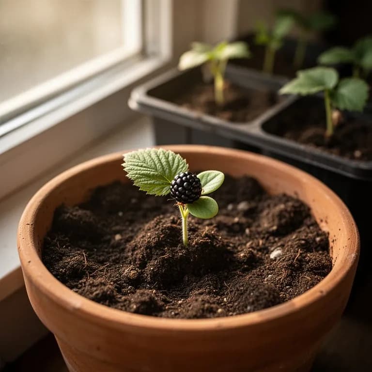 Frambuesa negra - Plantación en dormancia