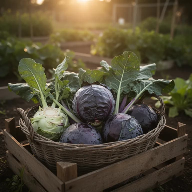 Reifer Rotkohlkopf mit tiefvioletten äußeren Blättern