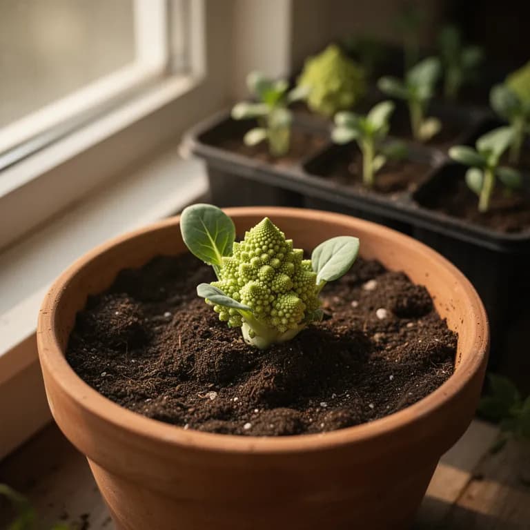 Romanesco - Keimung und Sämlingsstadium