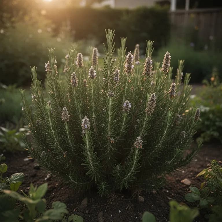 Arp-Rosmarin übersteht Frost im Wintergarten