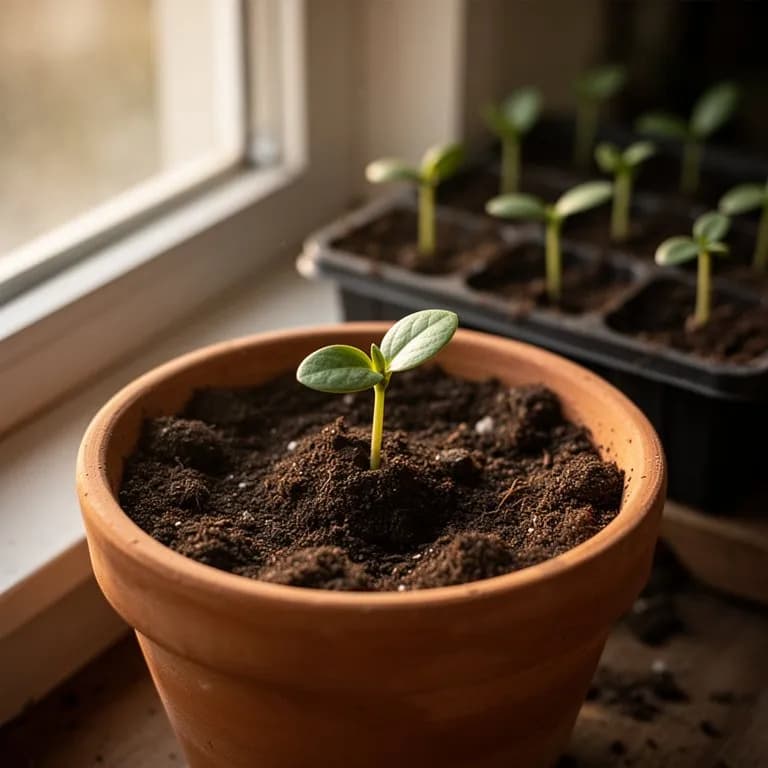 Santol - Germinación de la semilla y plántula