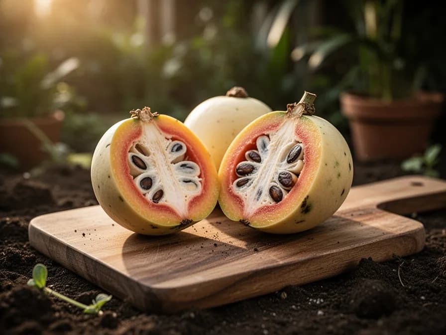 Ausgewachsener Sapodilla-Baum mit dichter immergrüner Krone