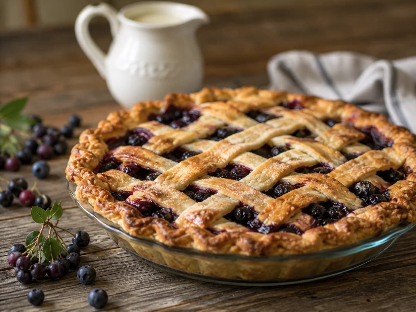 Classic Saskatoon Berry Pie