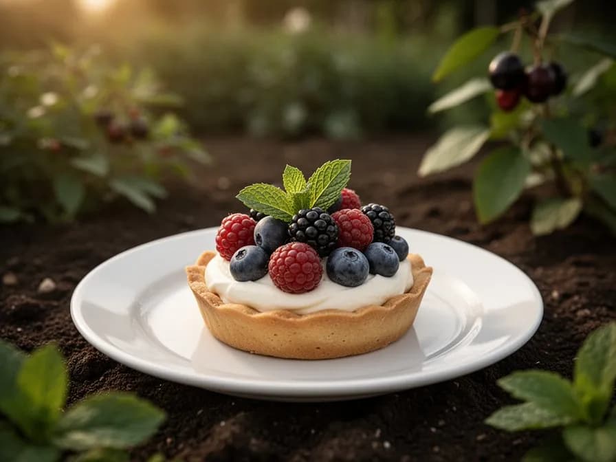 Klassischer Saskatoon-Beeren-Kuchen