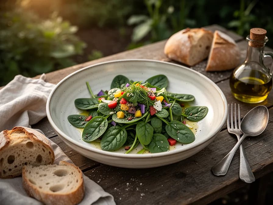 Malabar Spinach and Lentil Dal