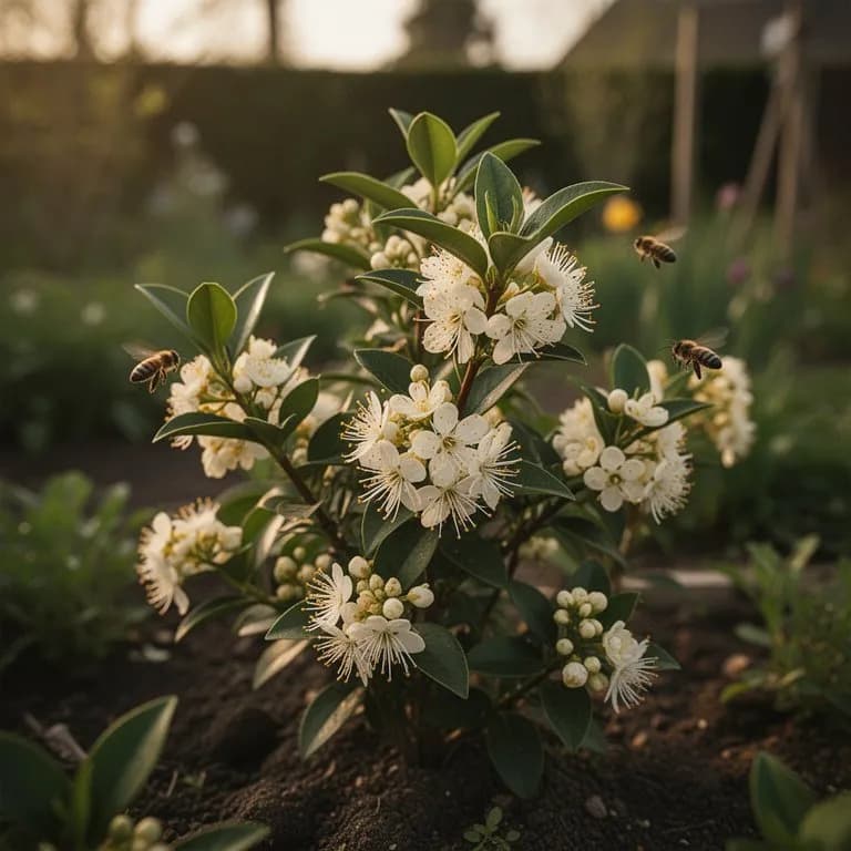 Weiße Sudachi-Zitrusblüten im Frühling