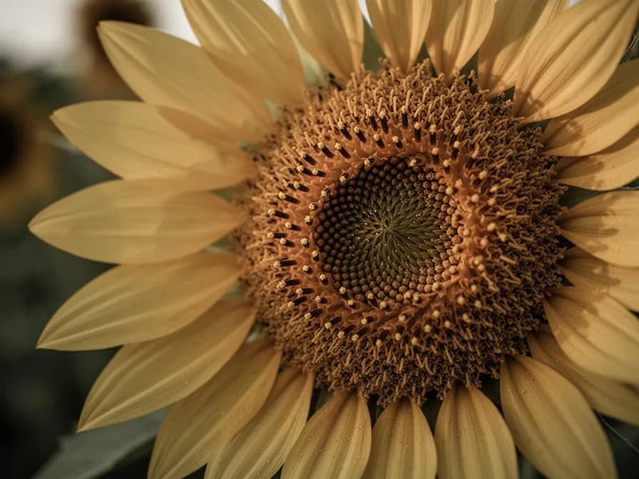 Multiple sunflower varieties showing different colors from pale lemon to deep burgundy