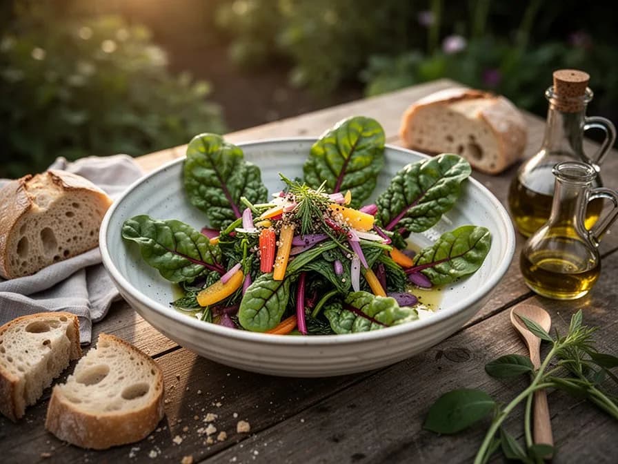 Garlic-Sautéed Ruby Chard with Lemon