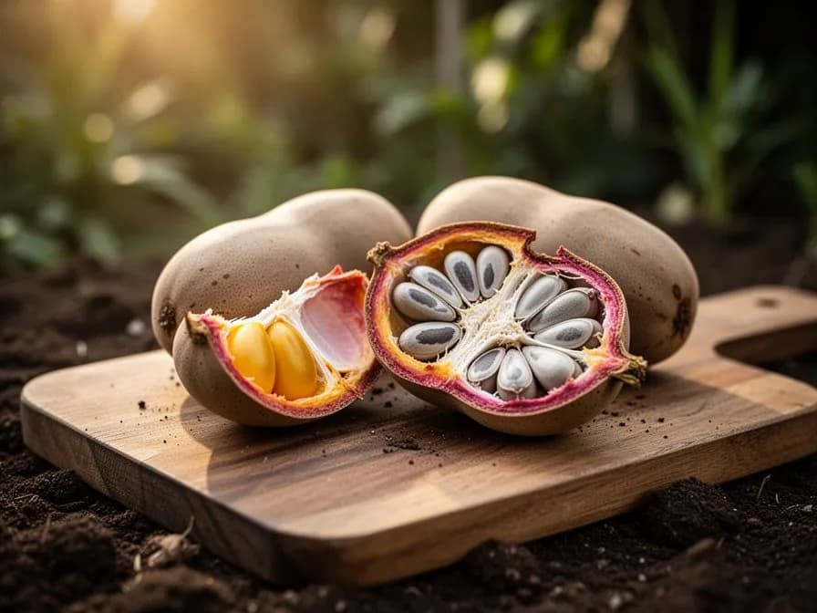 Tamarindenfruchtmark und -paste in einer Schüssel