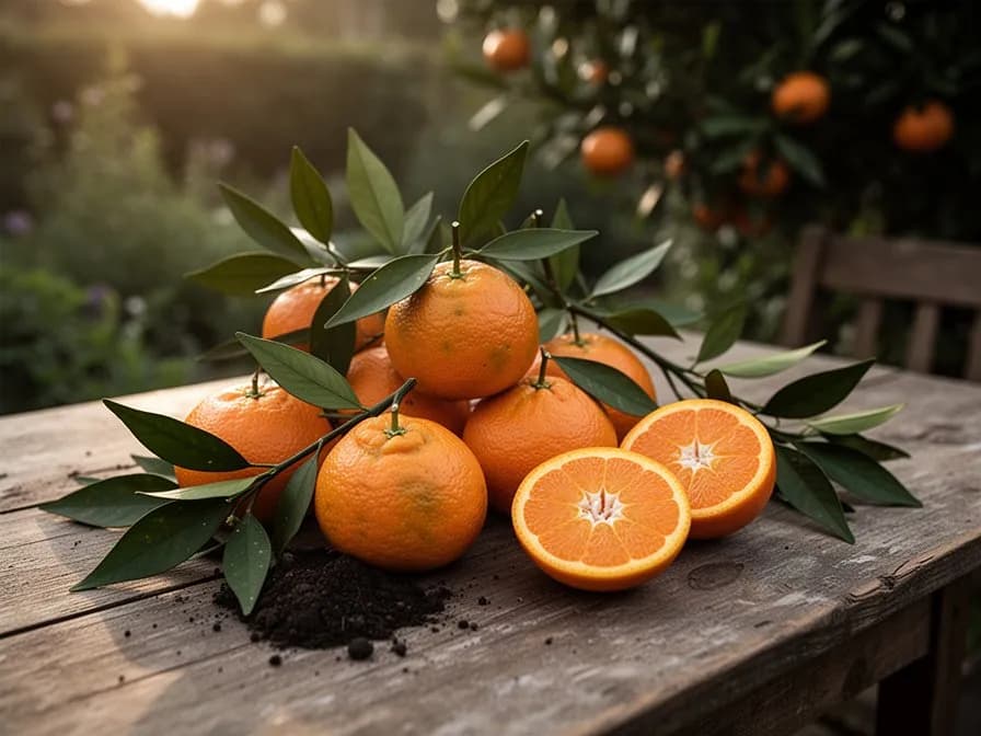 Ensalada fresca de mandarina y rúcula