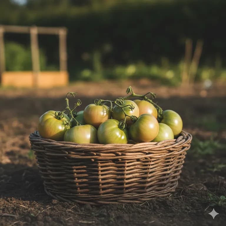 Aunt Ruby's German Green tomatoes ready to harvest