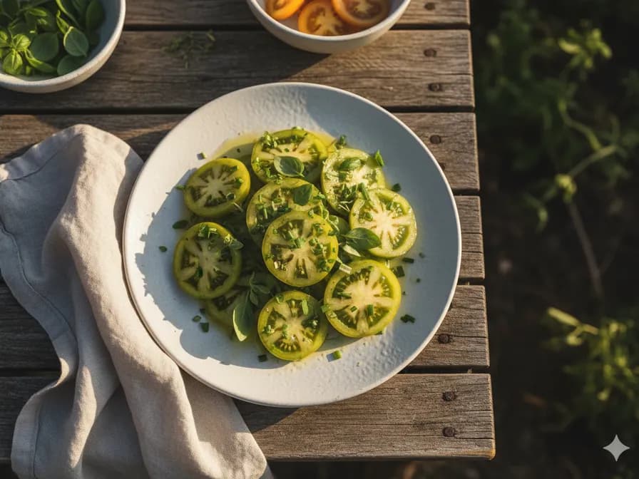 Green Heirloom Caprese