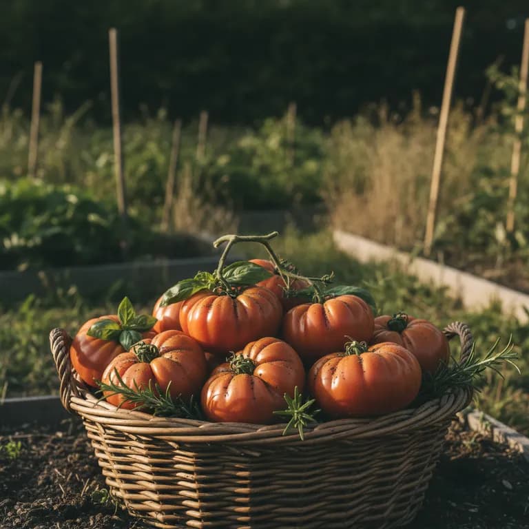 Costoluto Fiorentino tomatoes ready to harvest