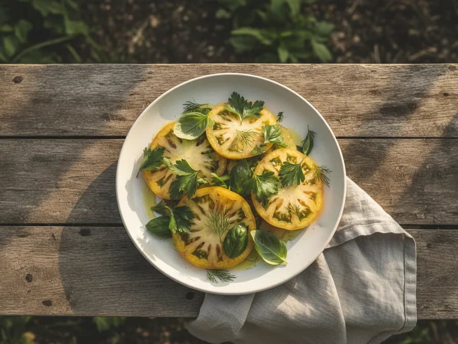 Pineapple tomato prepared for a simple tomato dish