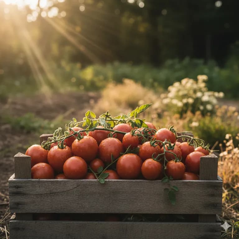 Principe Borghese tomatoes ready to harvest