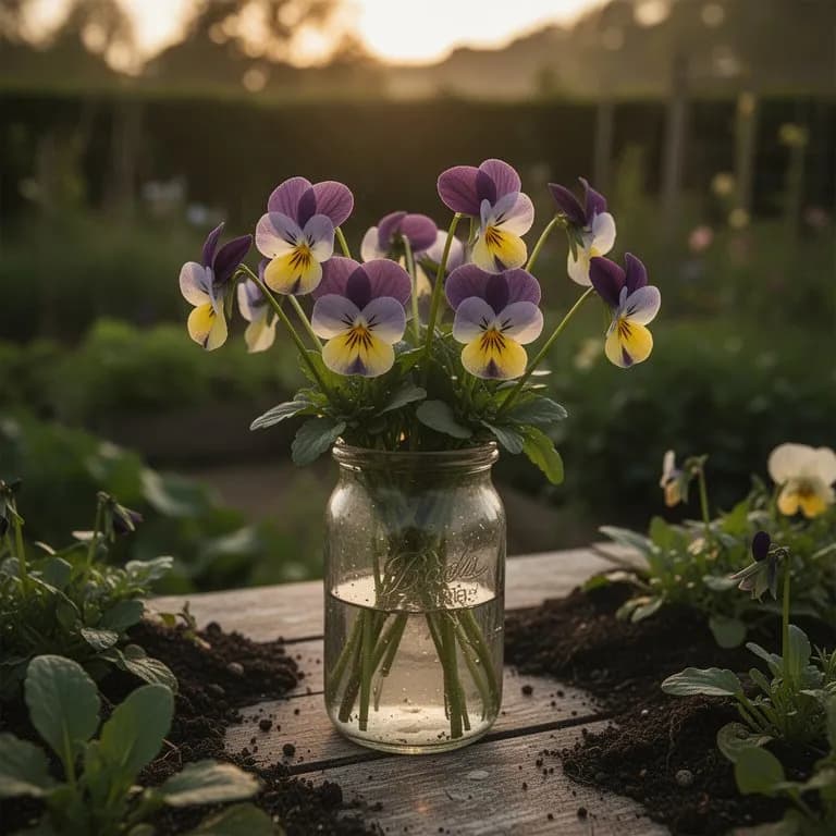 Jarabe de flores de violeta