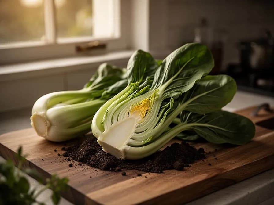 Blanchierter Yu Choy mit Austernsauce