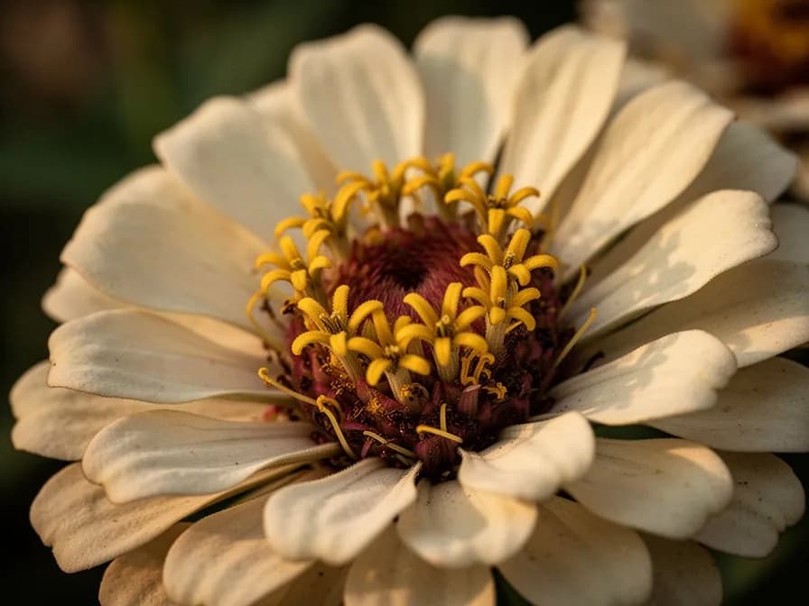 Zinnienblüten-Garnier-Eiswürfel