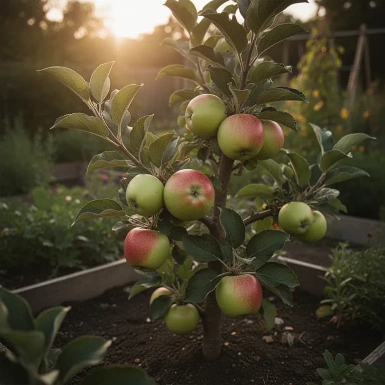 Gardener pruning apple tree branches during winter dormancy