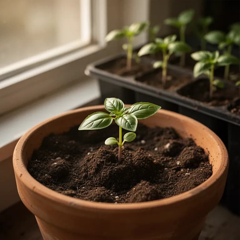 Albahaca tailandesa - Germinación de semillas