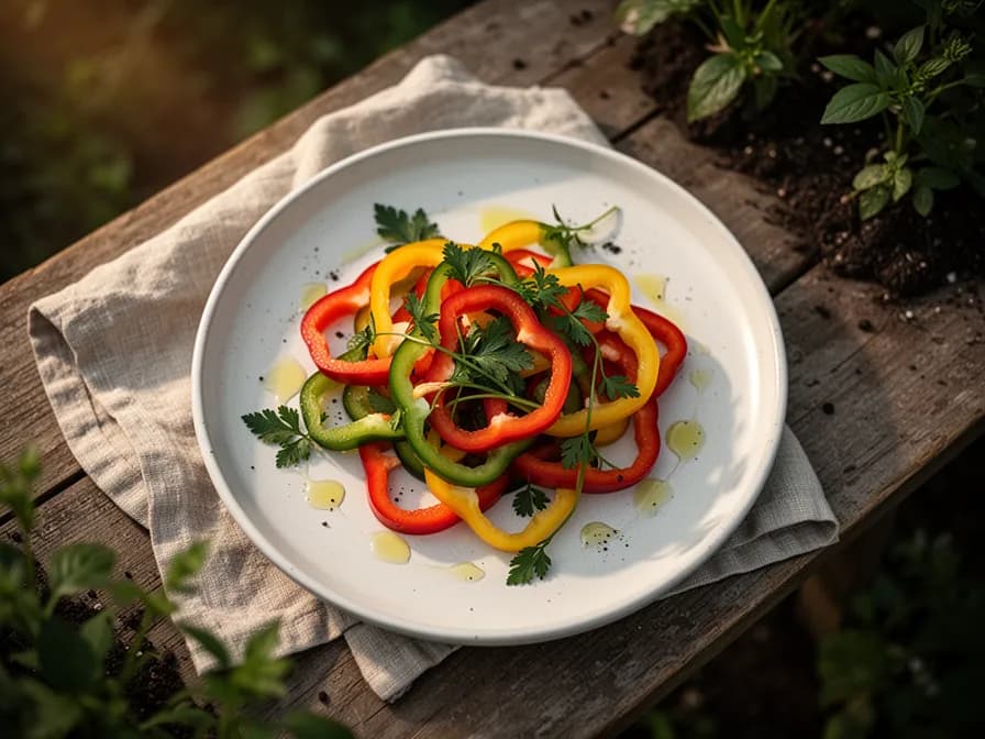Klassisch gefüllte Paprika mit Reis, Hackfleisch und überbackenem Käse