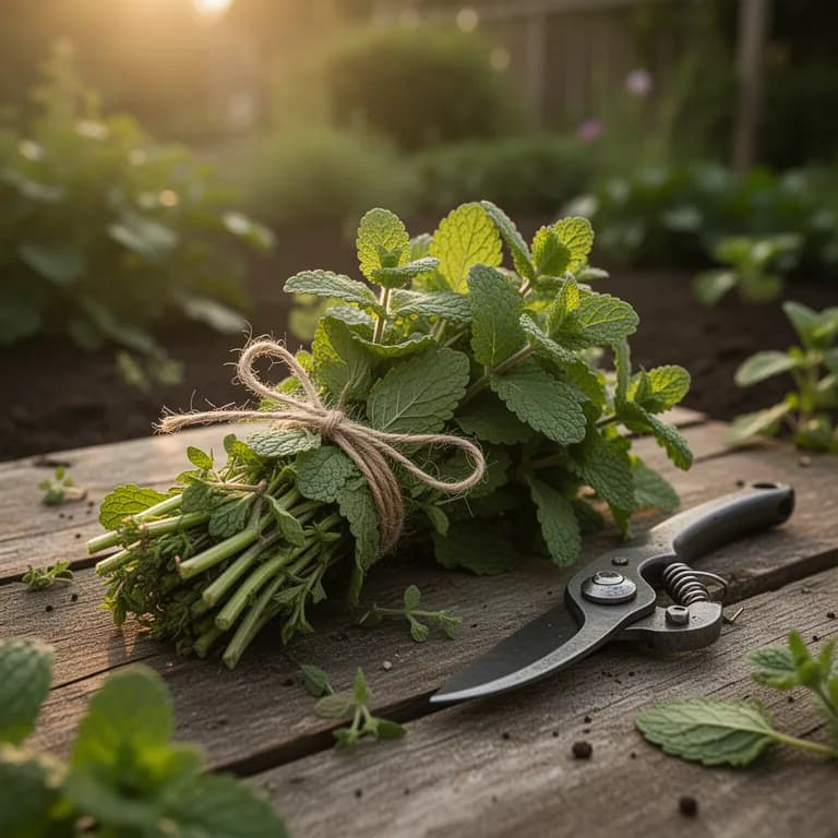Young borage seedling with rough textured cotyledon leaves emerging from moist garden soil