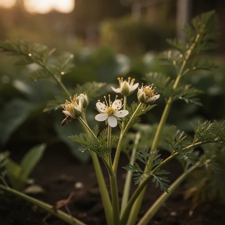 Carrot flower umbel