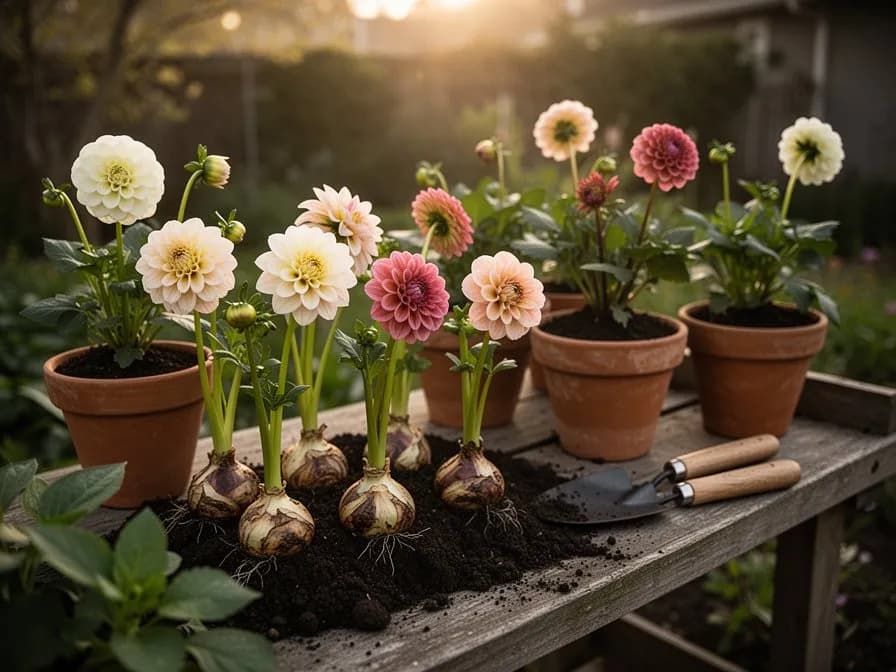 Dahlienblüten-Konfetti-Salat