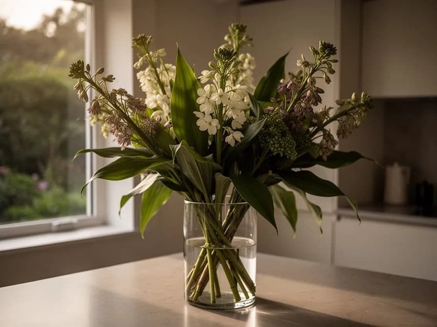 Arreglo de ixia como flor de corte