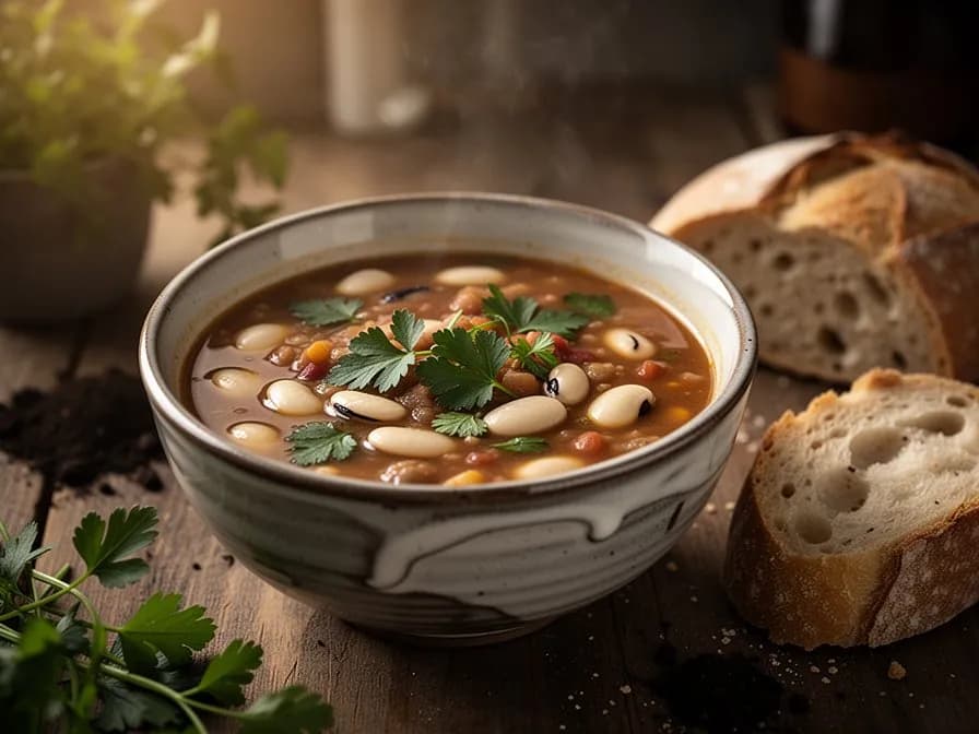 Knoblauch-Pfannengerührte Helmbohnen-Hülsen