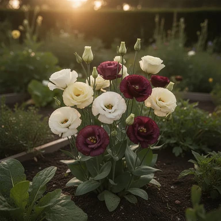 Arreglo mixto del jardin al florero
