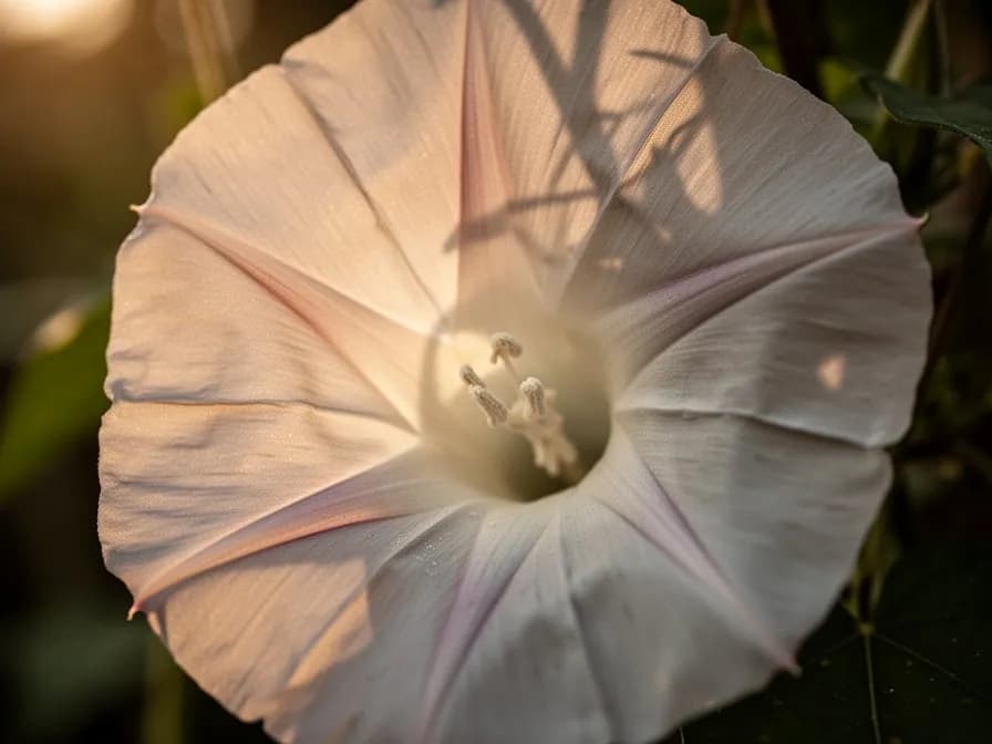 Morning Glory Flower Petal Ice Cubes