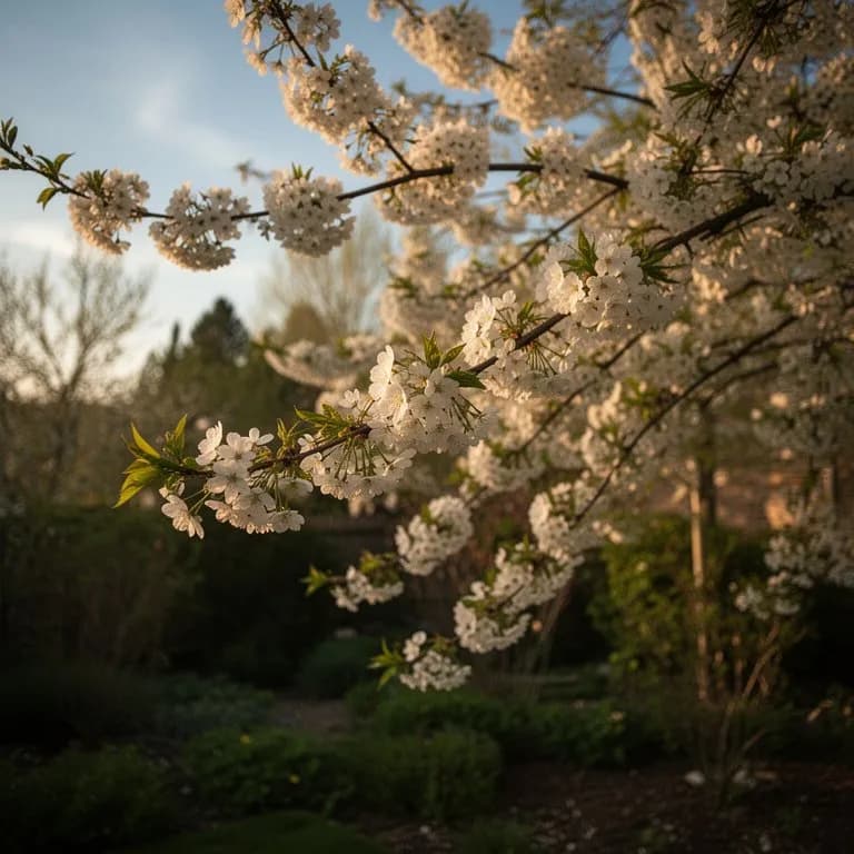 Hängende rötliche Kätzchen an Pappelzweigen im zeitigen Frühling vor dem Blattaustrieb