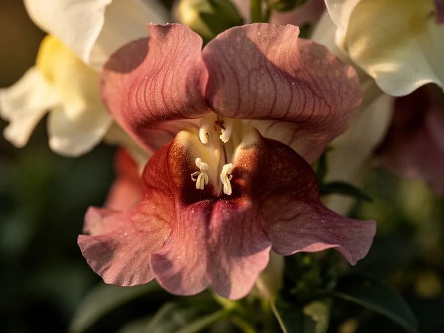 Assortment of snapdragon varieties in red, pink, yellow, white, and bicolor blooms