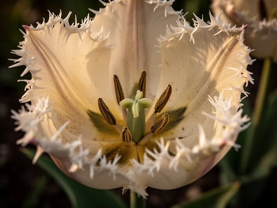 Pétalos de tulipán flecado confitados
