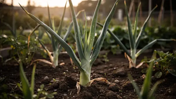 Grüner Knoblauch